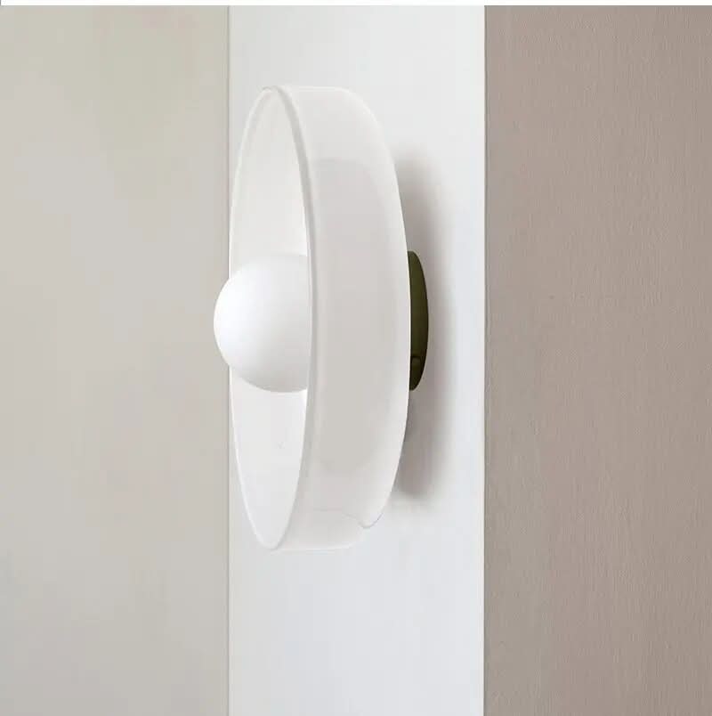 12-Inch Glass Flush Mount Ceiling Light LED Compatible for Kitchen Bedroom Living Room Minimalist Scandinavian Modern Home Lighting Fixture