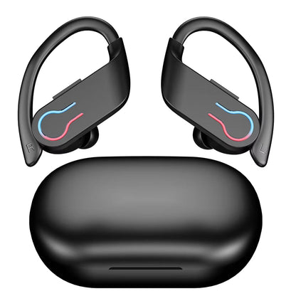 Wireless Sports Earbuds with Ear Hooks IPX7 Waterproof Bluetooth 5.3 Headphones 200-Hour Battery Life Running Gym Workout Fitness Earphones