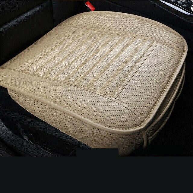 Bamboo Charcoal Car Seat Pad with Odor Absorption & Cooling – Front Pocket for Phone & Keys