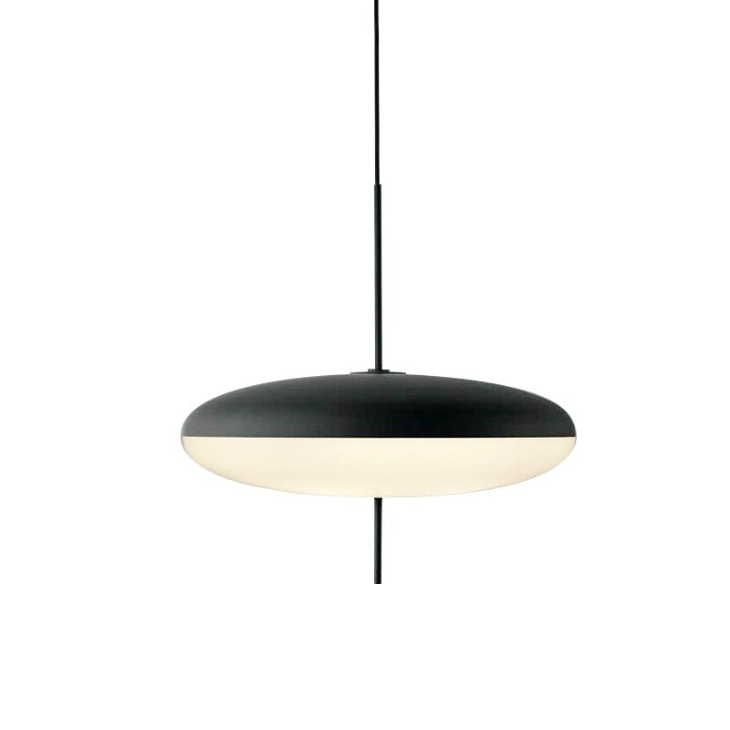 Geometric Pendant Light with LED for Dining Room, Modern Minimalist Hanging Fixture, Adjustable Height Ceiling Light for Kitchen Island