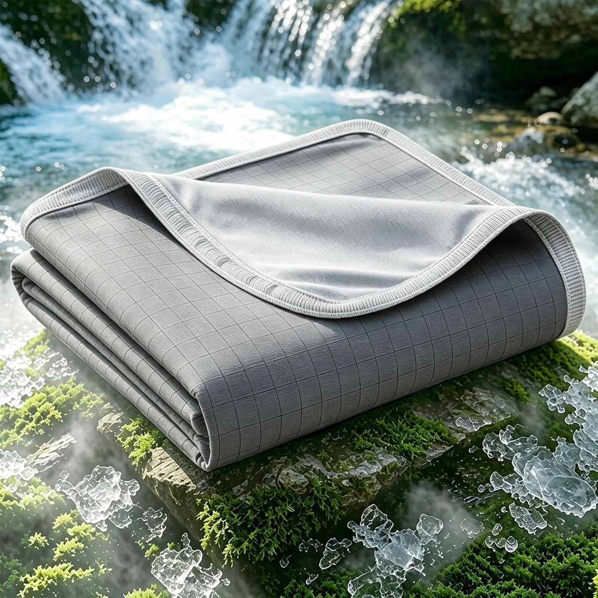 Chill Comfort | Manta refrescante transpirable con diseño de doble cara | Manta ligera para personas calurosas y sudores nocturnos