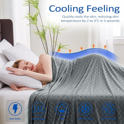 ChillEase | Manta refrescante con tecnología Arc-Chill para quienes pasan calor al dormir | Suave y transpirable para un confort durante todo el año