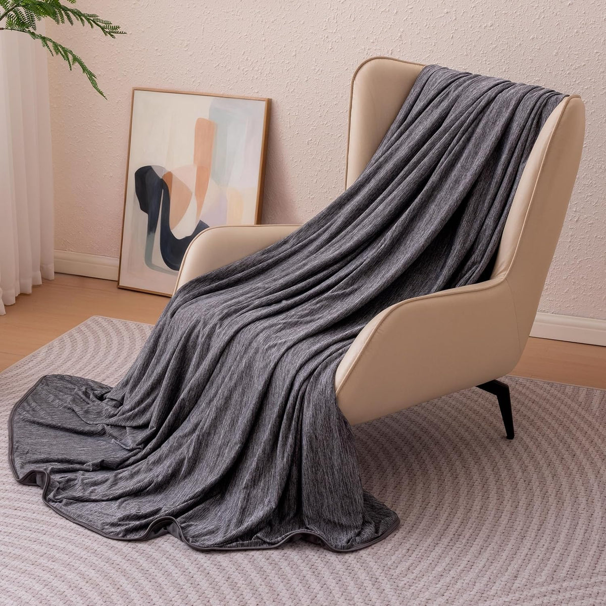 Comodidad refrescante | Manta ligera reversible para personas calurosas | Manta fina y suave para cama y sofá