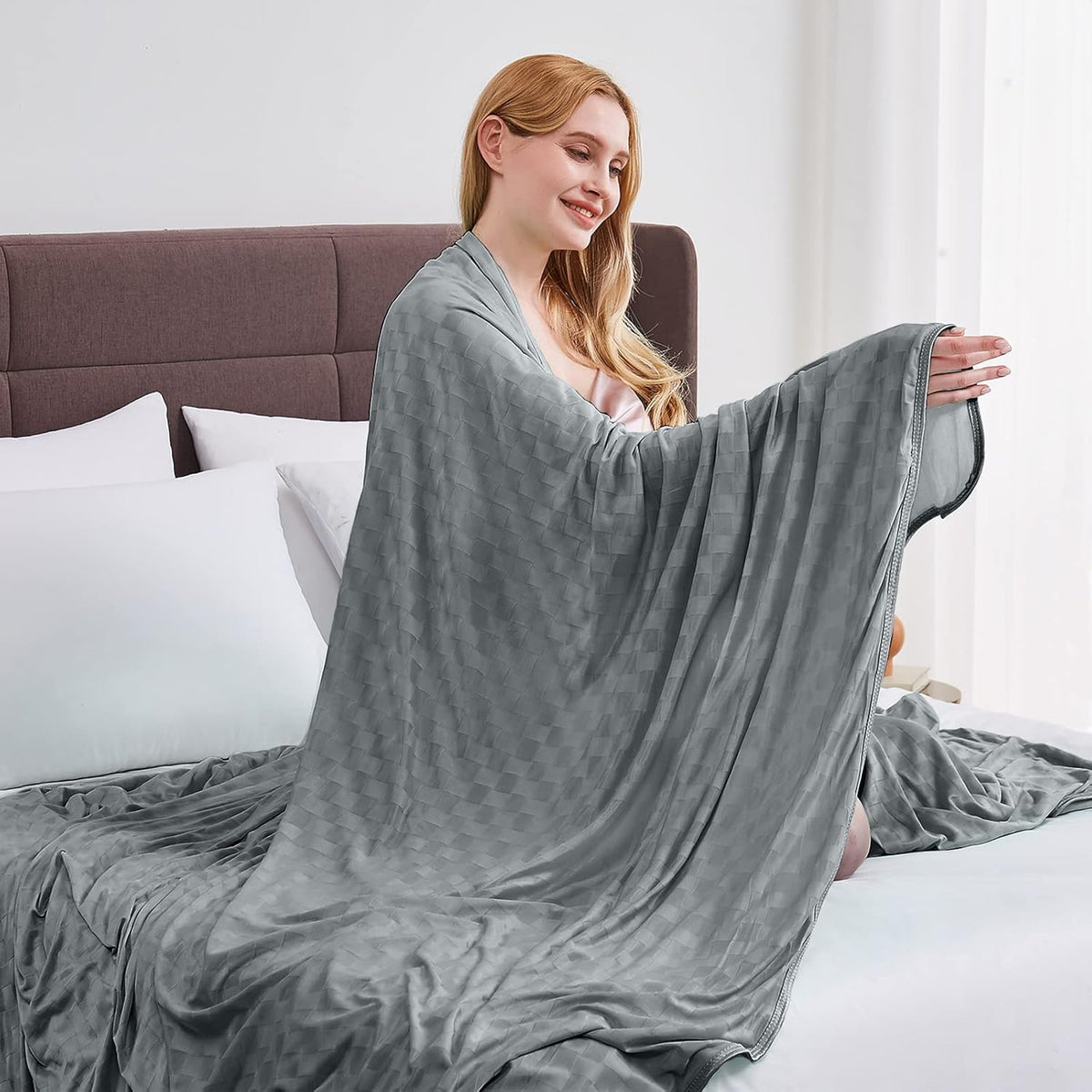 ChillEase | Manta refrescante con tecnología Arc-Chill para quienes pasan calor al dormir | Suave y transpirable para un confort durante todo el año