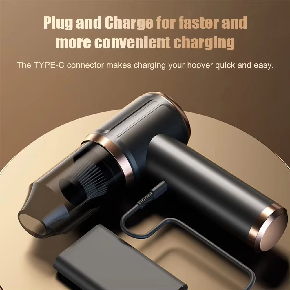 Cordless Handheld Car Vacuum Cleaner with 45000Pa Suction Power & 5-in-1 Multi-Function for Auto Interior Detailing Pet Hair Removal