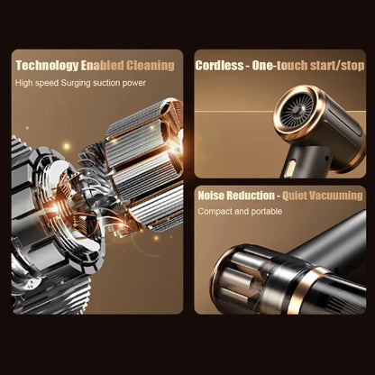 Cordless Handheld Car Vacuum Cleaner with 45000Pa Suction Power & 5-in-1 Multi-Function for Auto Interior Detailing Pet Hair Removal