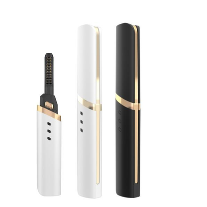 Heated Eyelash Curler USB Rechargeable with 3 Temperature Settings for Natural Long-Lasting Lift | Portable Electric Lash Comb Tool for Masc