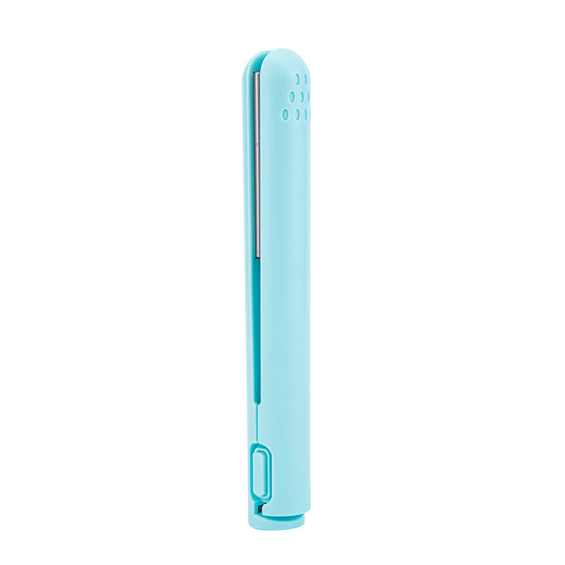 Compact Dual-Function Hair Styling Tool Ceramic Plates Curls & Straightens Portable Travel Size for Daily Touch-Ups On-the-Go Styling