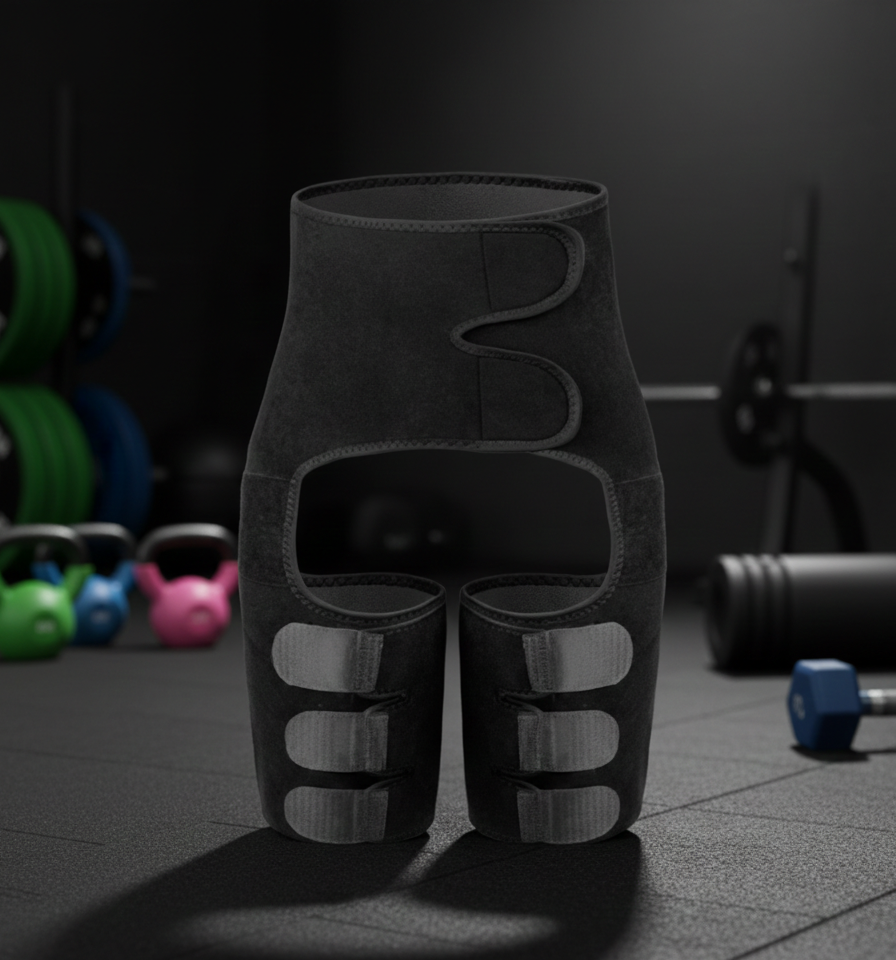 Compression Wrap for Hip and Thigh Discomfort Relief During Exercise, Walking, and Daily Movement