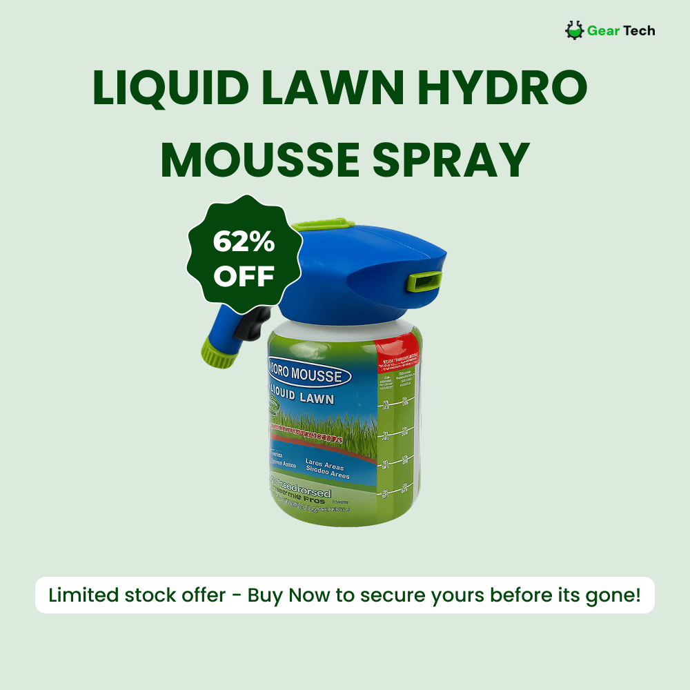Spray-On Grass Seed Hydro Seeding System for Bare Spots & Dog Patches – Garden Hose Attachment Lawn Repair Kit for Quick Coverage & Green