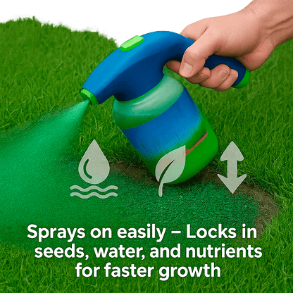 Spray-On Grass Seed Hydro Seeding System for Bare Spots & Dog Patches – Garden Hose Attachment Lawn Repair Kit for Quick Coverage & Green