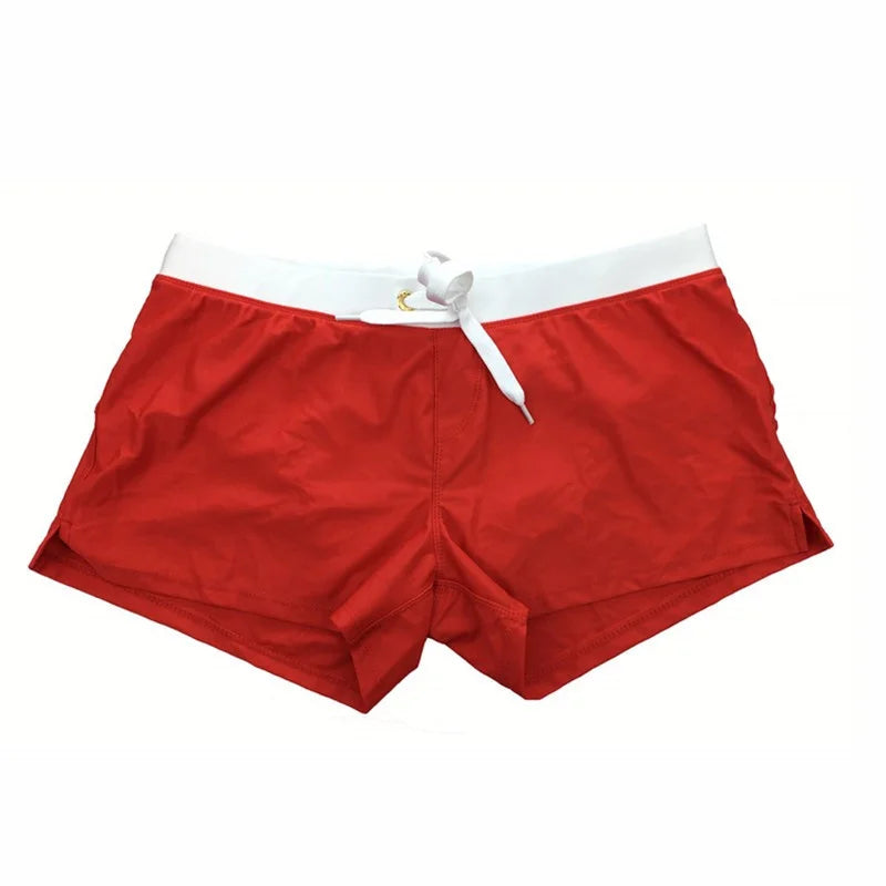 Men's Swim Trunks Quick-Dry Board Shorts with Drawstring Navy Gray Black Pool Beach Swim