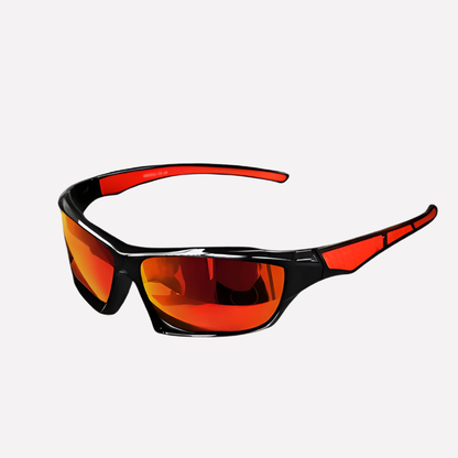 Wraparound Athletic Sunglasses with Polarized Lenses & Full UV Protection for Running, Cycling, Fishing & Driving