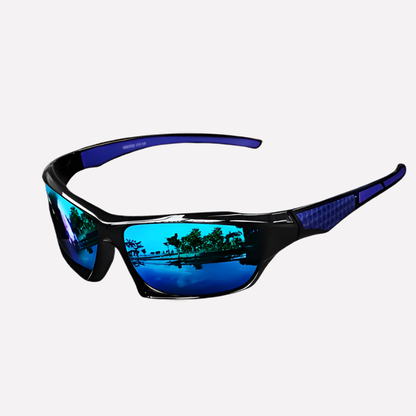Wraparound Athletic Sunglasses with Polarized Lenses & Full UV Protection for Running, Cycling, Fishing & Driving