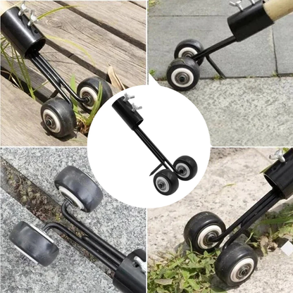 Dual-Hook Crack Weeder Tool for Paving & Driveways – Detachable Metal Weeding Head for Patio Gaps & Lawn Edges
