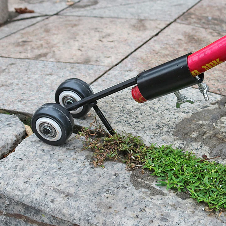 Hand-Held Patio & Driveway Crack Weeder Tool | Steel Dual-Hook Crevice Cleaner for Sidewalks, Driveways & Gardens