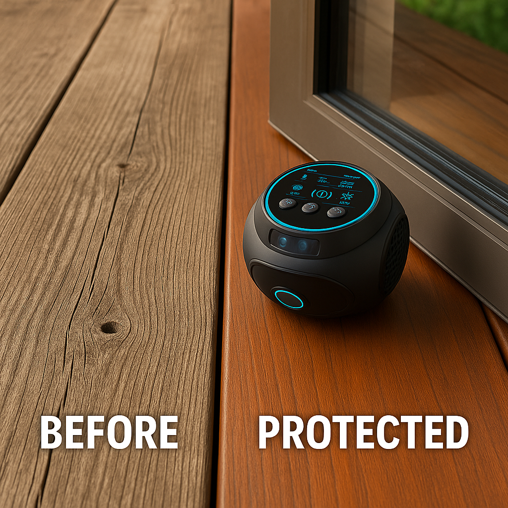 Ultrasonic Insect Repeller for Flying Pests | Plug-In Deterrent for Stinging Insects & Wood-Boring Bugs | Chemical-Free Home Defense