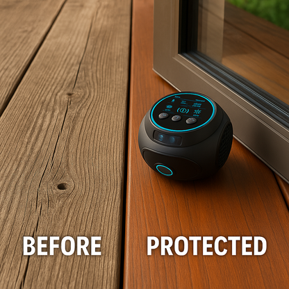 Ultrasonic Insect Repeller for Flying Pests | Plug-In Deterrent for Stinging Insects & Wood-Boring Bugs | Chemical-Free Home Defense