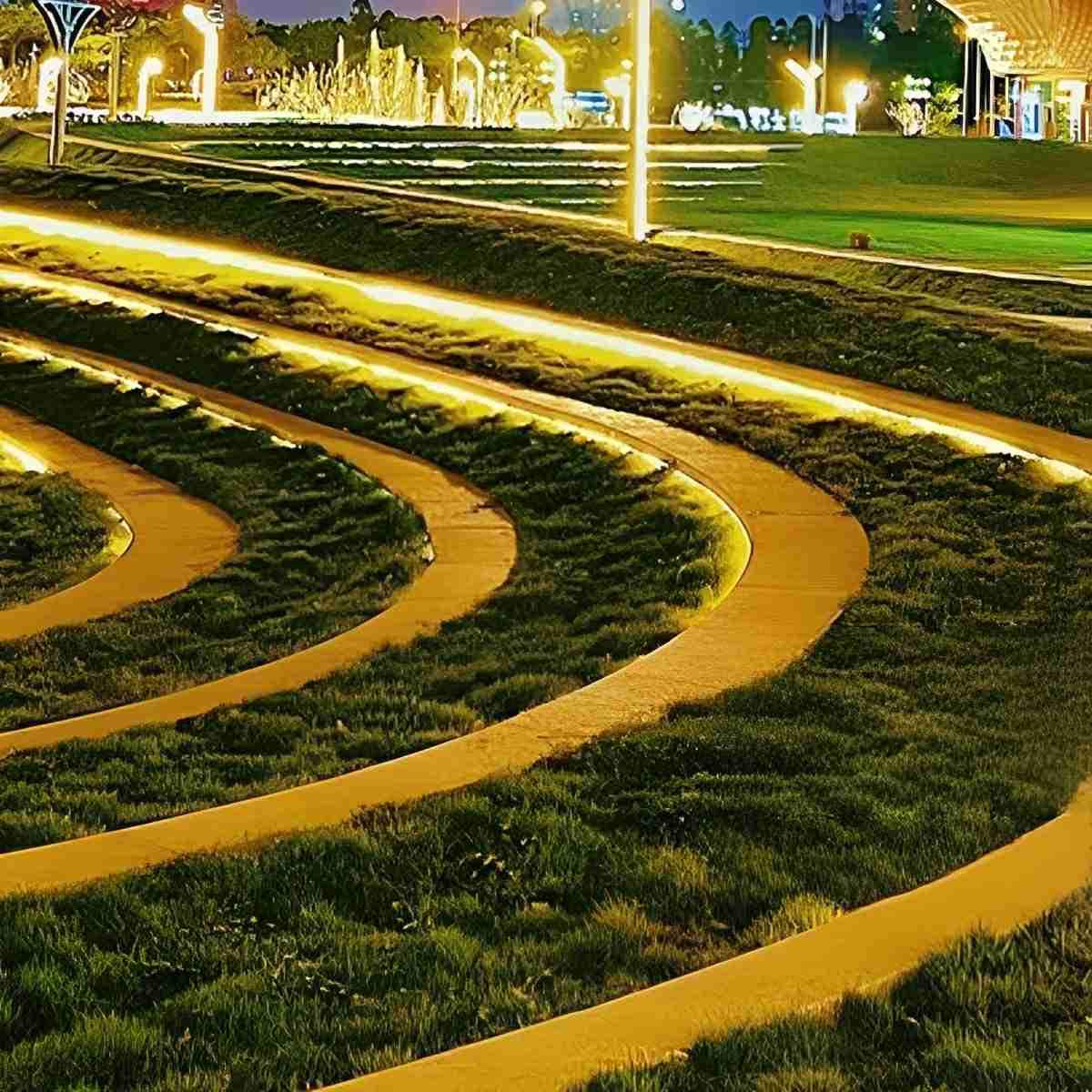 Waterproof Low-Profile LED Tape Light 24V COB Strip for Outdoor Steps Pool Deck Landscaping Garden Pathway Underwater Installation Flexible