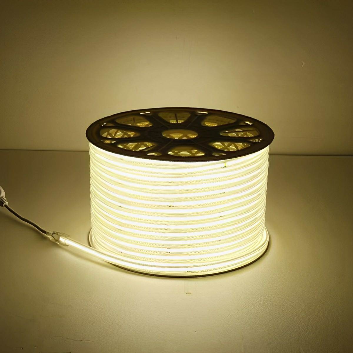 Waterproof Low-Profile LED Tape Light 24V COB Strip for Outdoor Steps Pool Deck Landscaping Garden Pathway Underwater Installation Flexible