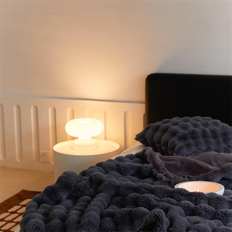 Plush Faux Fur Throw Blanket with Silky Soft Texture for Couch, Bed & Living Room Decor in Multiple Colors