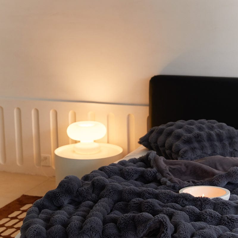 Plush Faux Fur Throw Blanket with Silky Soft Texture for Couch, Bed & Living Room Decor in Multiple Colors