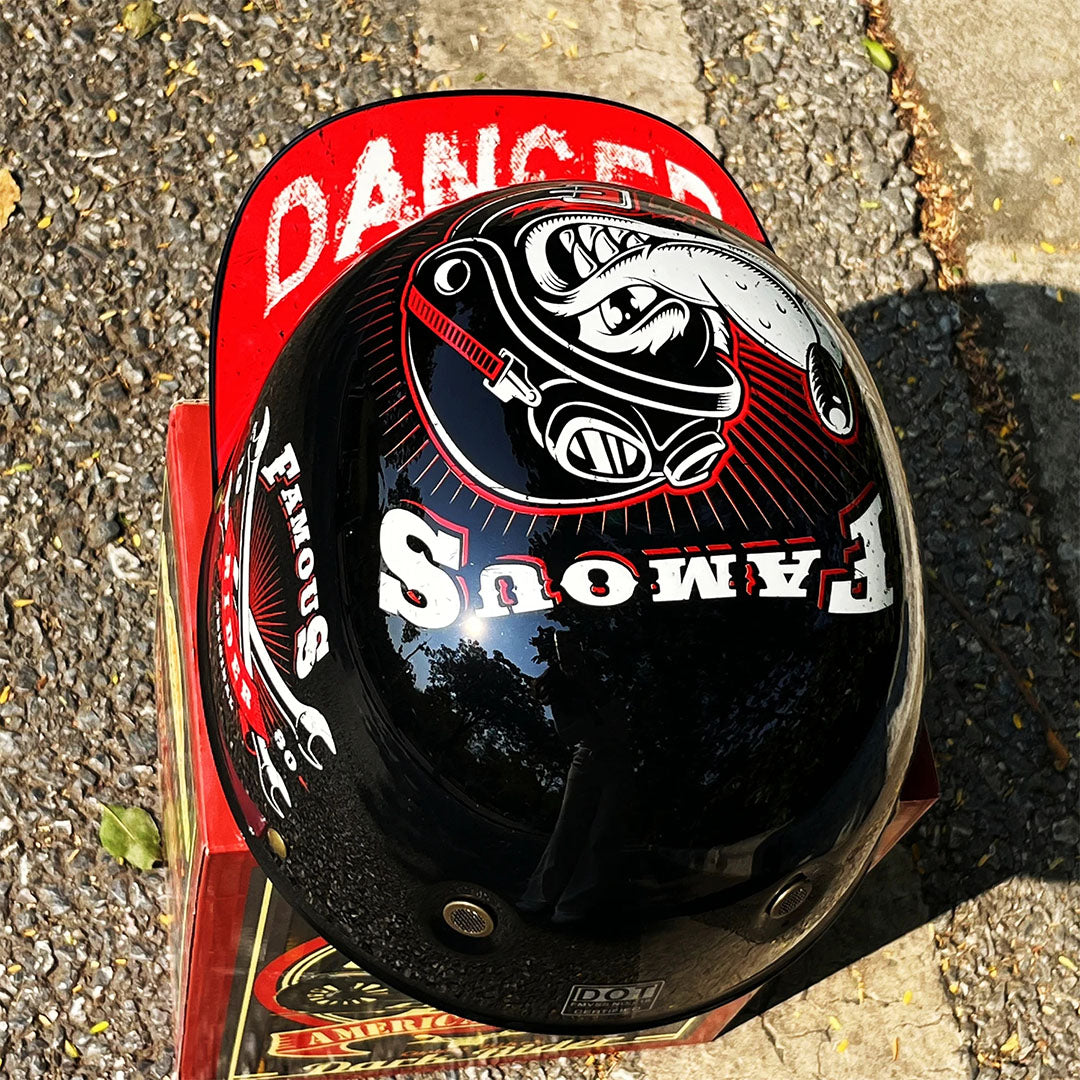 Moto Helmet Cap Style, Lightweight Helmet with DOT and ECE Certification, Open Face Motorcycle Half Helmet for Men