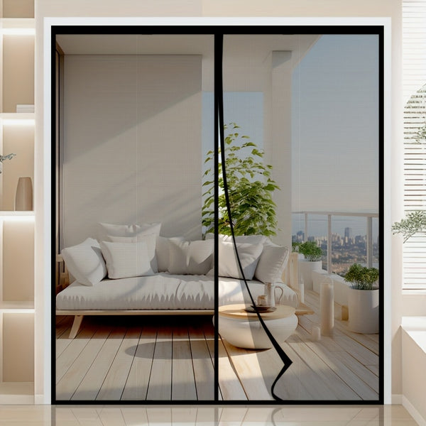 Ortekor Magnetic Screen Curtain | Mesh Magnetic Screen Door with Auto Closure | Pet-Friendly Design for Insect Protection