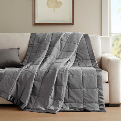 Colección Windom | Manta de plumón alternativo con tratamiento que absorbe la humedad | Cubrecama ligero y suave para todas las estaciones, ribete de satén