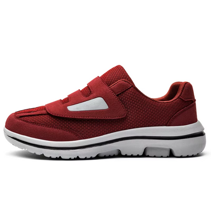 Adjustable Wide-Fit Comfort Shoes for Swollen Feet & Diabetic Care with Hook-and-Loop Straps