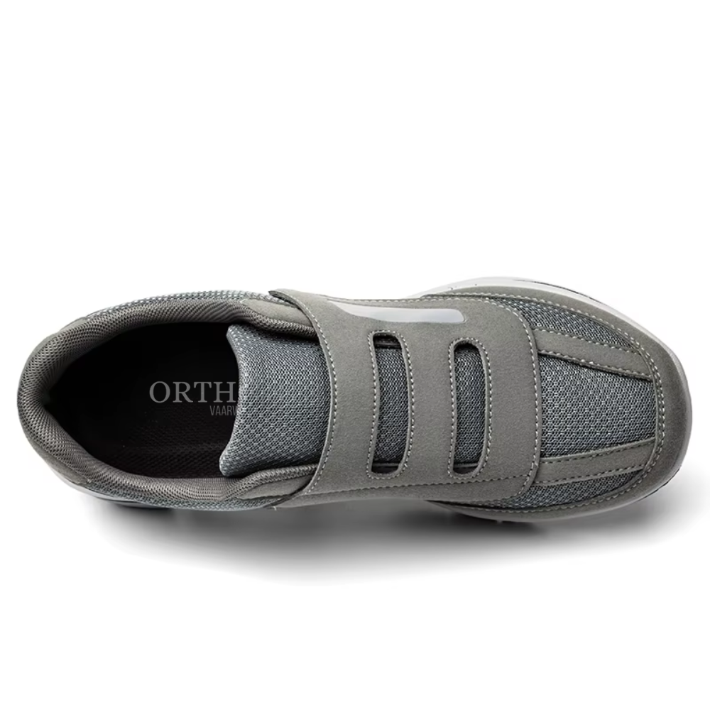 Adjustable Wide-Fit Comfort Shoes for Swollen Feet & Diabetic Care with Hook-and-Loop Straps