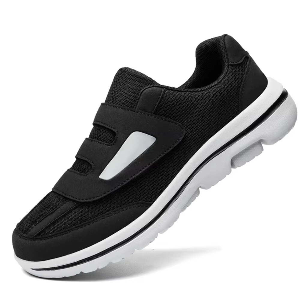 Adjustable Diabetic Shoes with Wide Hook-and-Loop Straps for Swelling Relief | Extra-Wide Fit Orthopedic Walking Shoes for Sensitive Feet