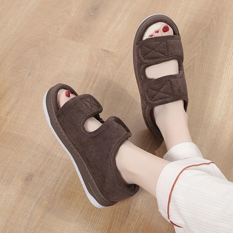 Comfort Step | Sandalias para diabéticos para pies hinchados con correas ajustables | Diseño transpirable para mayor comodidad durante todo el día