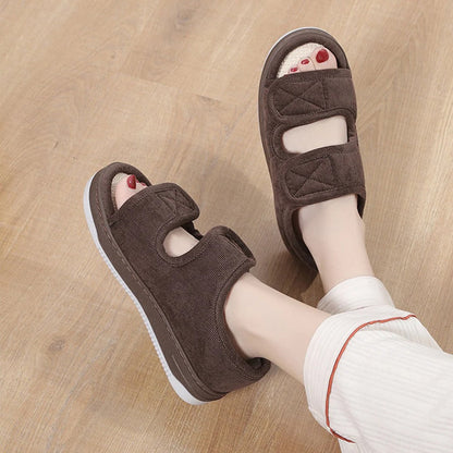Comfort Step | Sandalias para diabéticos para pies hinchados con correas ajustables | Diseño transpirable para mayor comodidad durante todo el día