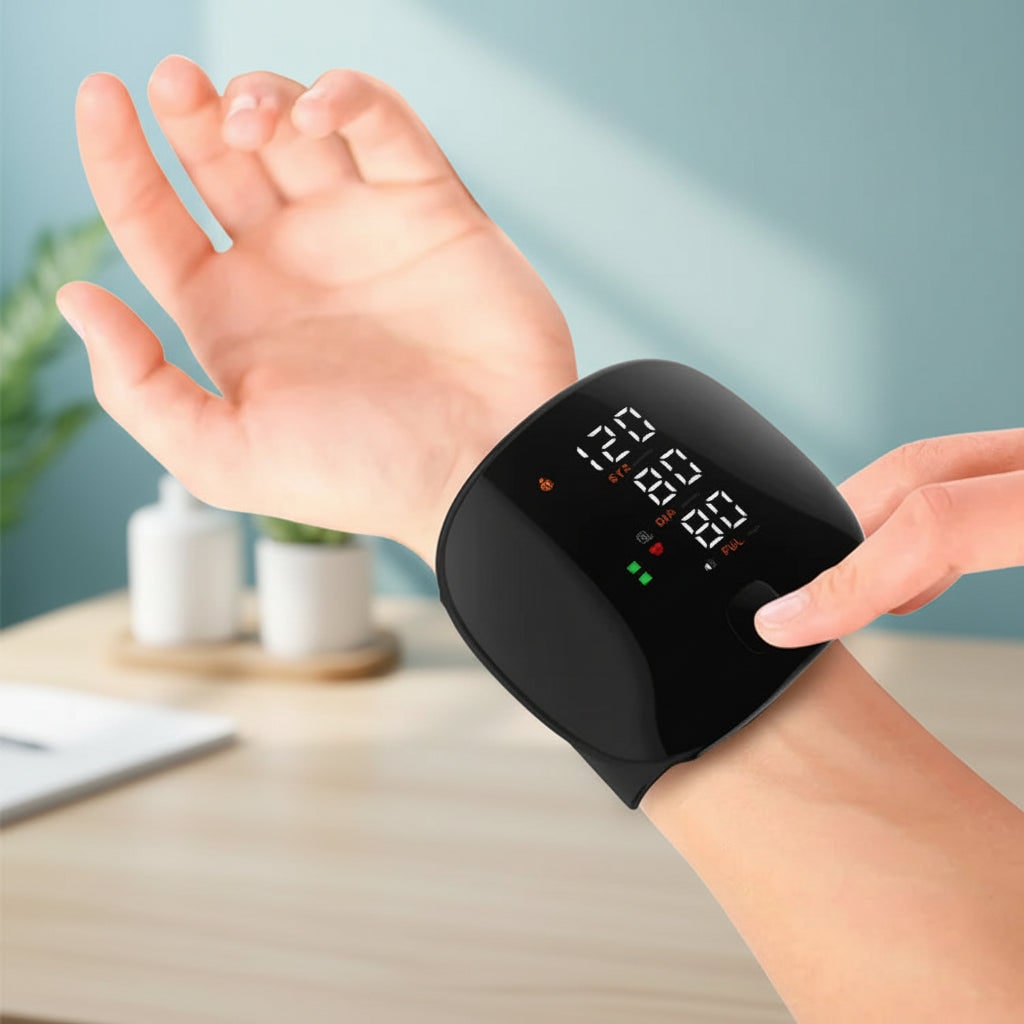 Monitor digital automático de presión arterial | Dispositivo preciso recargable por USB para el control de la salud en el hogar