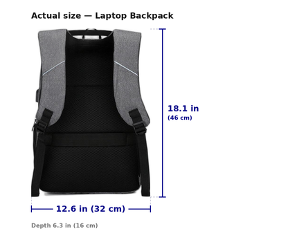 Travel Backpack Waterproof, Laptop Backpack with USB Charging Port, Large Capacity Hiking Backpack for Men and Women