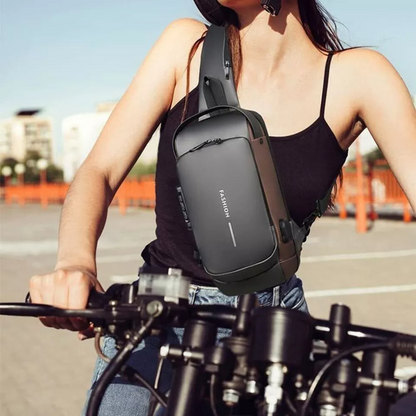 Urban Shield | Bandolera antirrobo con protección RFID | Compañero de viaje duradero para aventuras seguras