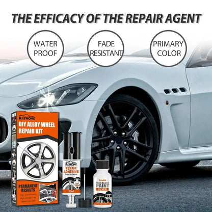 Metal Wheel Touch-Up Repair System for Scratched & Scuffed Car Rims – Restore Finish on Aluminum, Steel & Chrome Wheels at Home