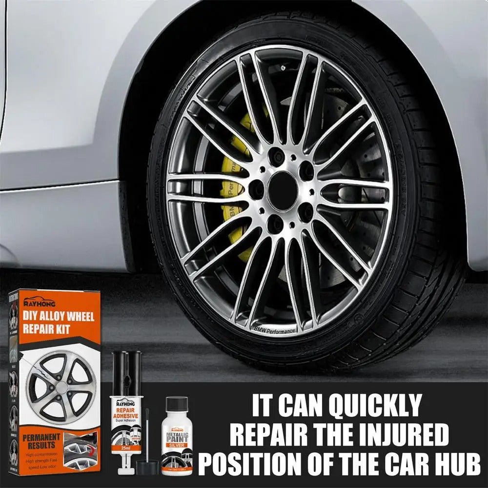 Metal Wheel Touch-Up Repair System for Scratched & Scuffed Car Rims – Restore Finish on Aluminum, Steel & Chrome Wheels at Home