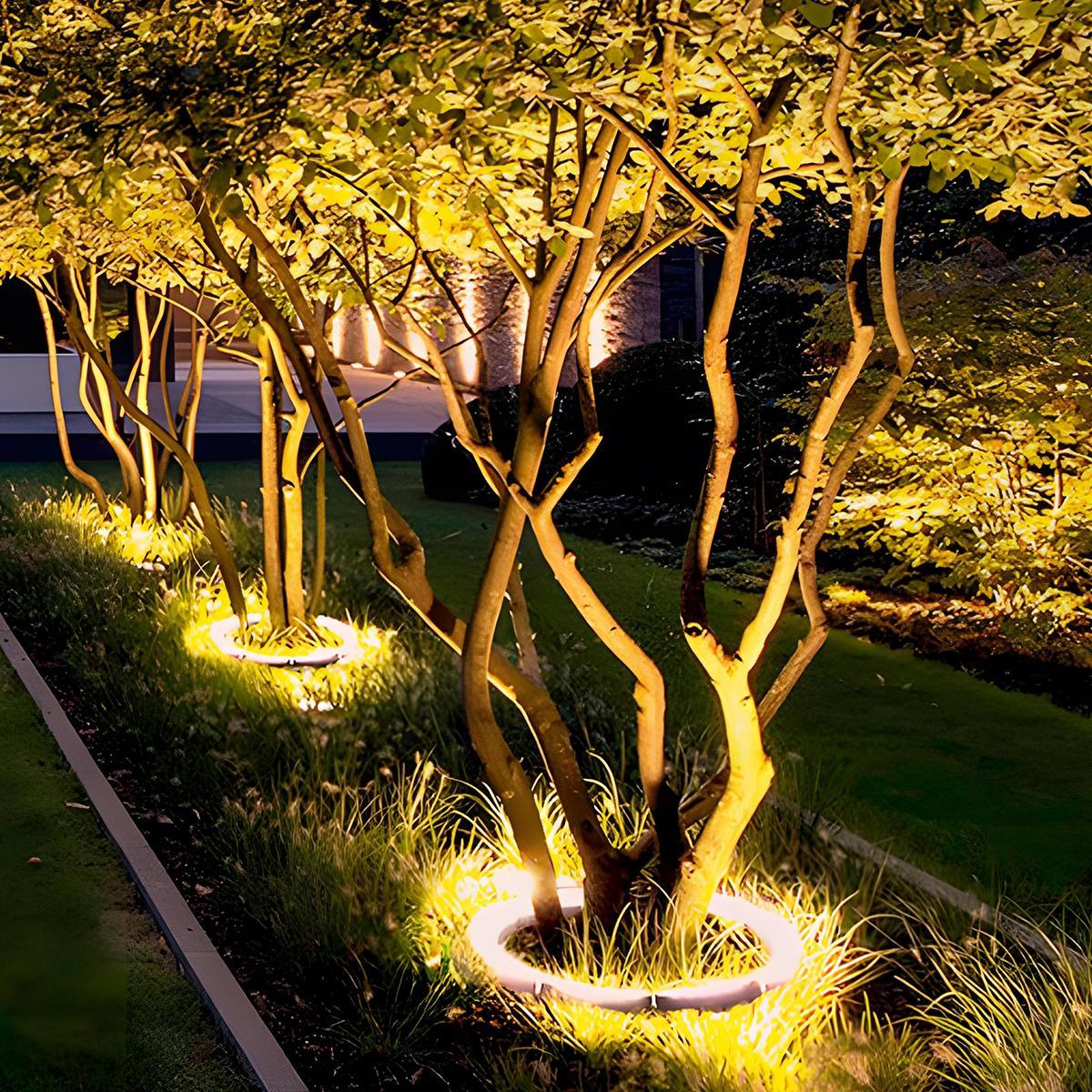 Luz de arco para exteriores | Iluminación LED para jardines con diseño resistente al agua | Iluminación flexible para senderos y patios