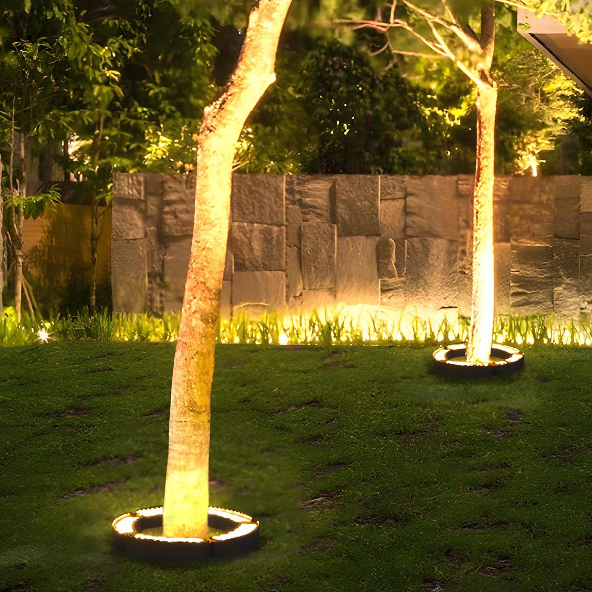 Luz de arco para exteriores | Iluminación LED para jardines con diseño resistente al agua | Iluminación flexible para senderos y patios