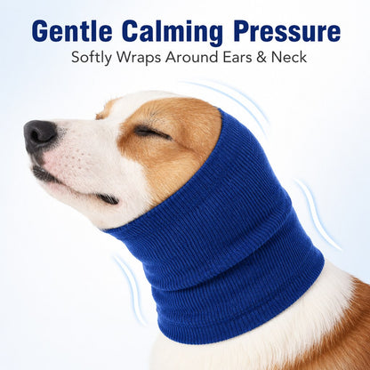 Ortekor Dog Calming Head Wrap for Thunder, Fireworks & Cold Walks - Soft Ear Coverage for Stressful Moments