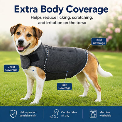 Ortekor Dog Calming Vest for Travel & Vet Visits - Adjustable Comfort Wrap for Nervous Dogs