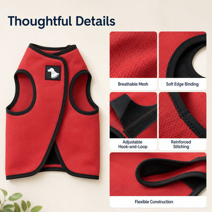 Ortekor Dog Comfort Wrap Vest for Thunderstorms, Fireworks & Travel - Adjustable Hug-Like Support for Nervous Dogs