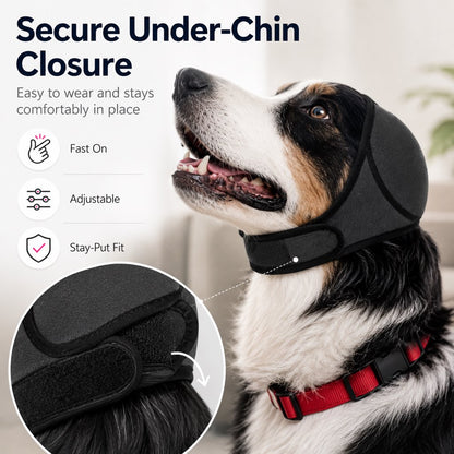 Ortekor Dog Ear Cover for Swimming, Bath Time & Loud Noise Comfort - Soft Calming Ear Muff to Help Keep Water & Debris Out
