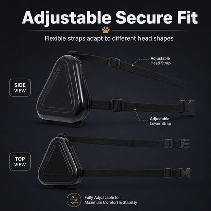Ortekor Dog Noise Reduction Ear Muffs for Fireworks, Thunderstorms & Travel - Adjustable Hearing Protection for Noise-Sensitive Dogs