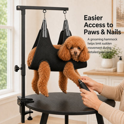 Ortekor Adjustable Dog Grooming Arm Kit for At-Home Grooming - Steadier Brushing, Trimming & Nail Care