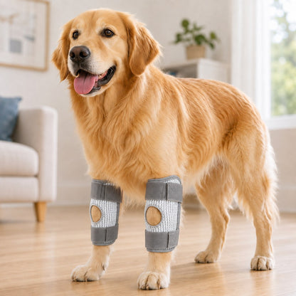 Ortekor Dog Knee Support Brace for Front & Rear Legs - Adjustable Joint Support Sleeve for Senior Dogs, Active Dogs & Everyday Mobility Assistance