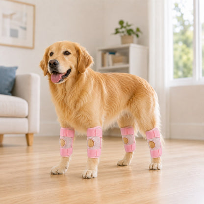 Ortekor Dog Knee Support Brace for Front & Rear Legs - Adjustable Joint Support Sleeve for Senior Dogs, Active Dogs & Everyday Mobility Assistance