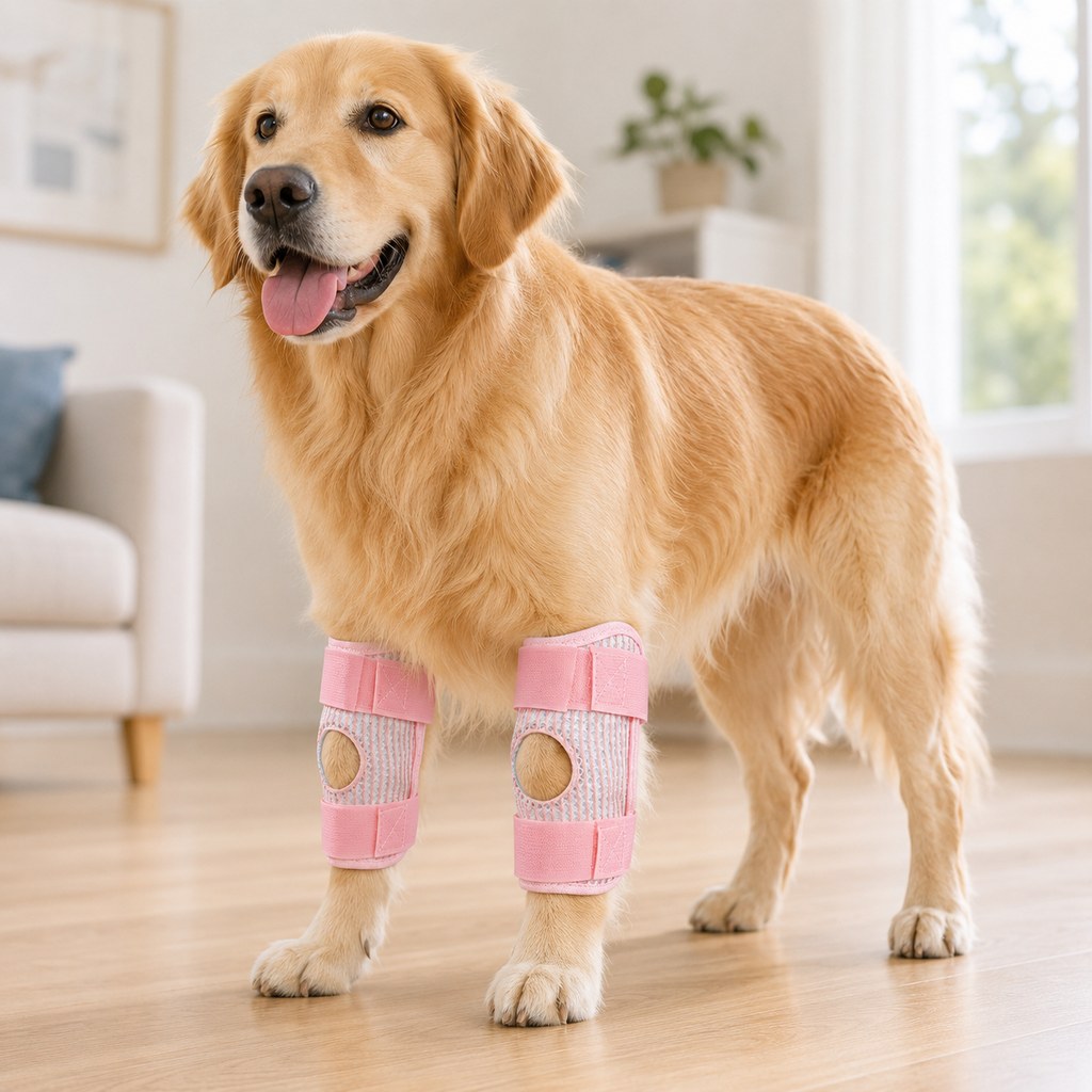 Ortekor Dog Knee Support Brace for Front & Rear Legs - Adjustable Joint Support Sleeve for Senior Dogs, Active Dogs & Everyday Mobility Assistance